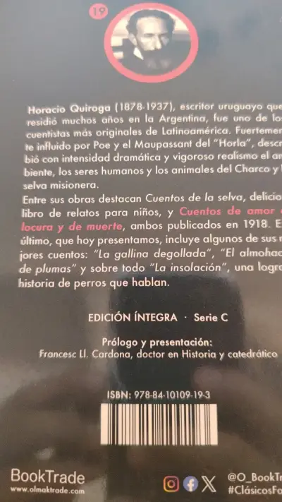 Libro Cuentos de Amor de Locura y de Muerte de Horacio Quiroga - miniatura 3