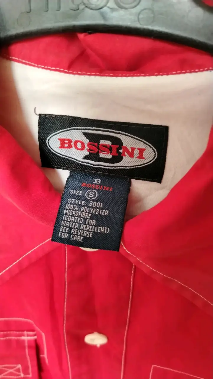 Camisa roja de hombre Bossini con bolsillos - 3