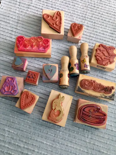 Set de timbres de goma americanos - miniatura 3