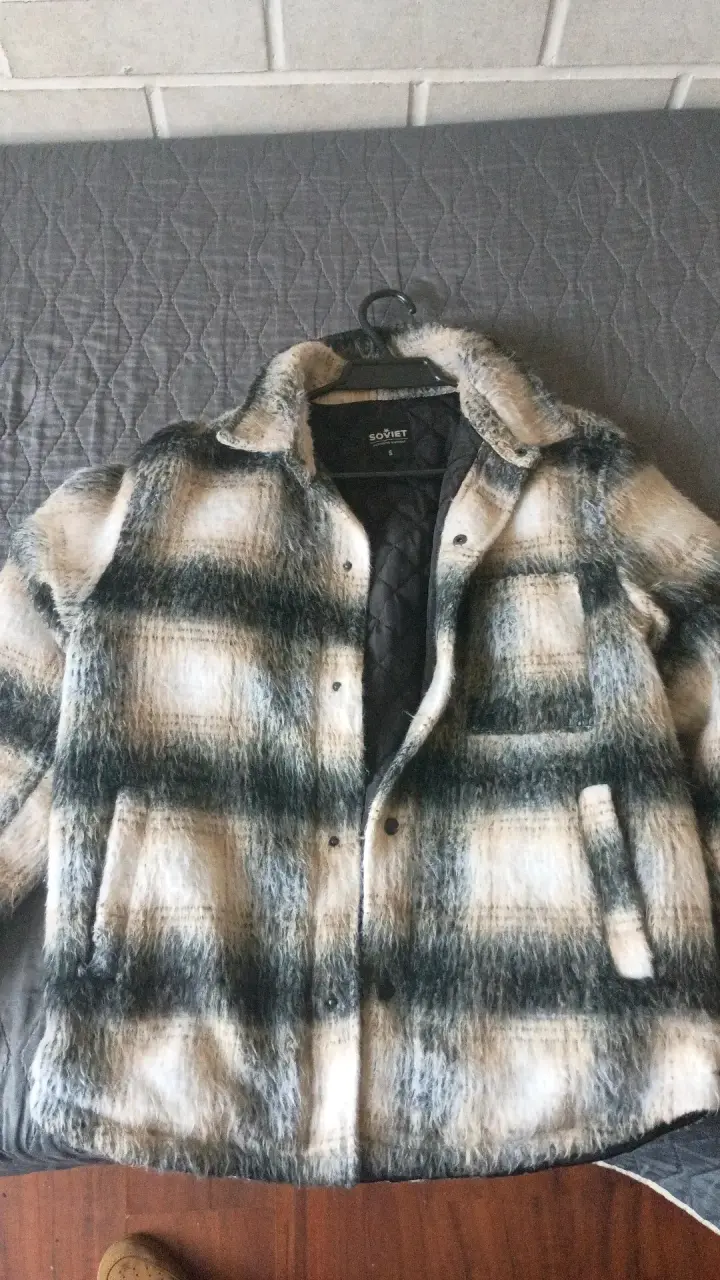 Chaqueta de invierno a cuadros Soviet talla S - 2