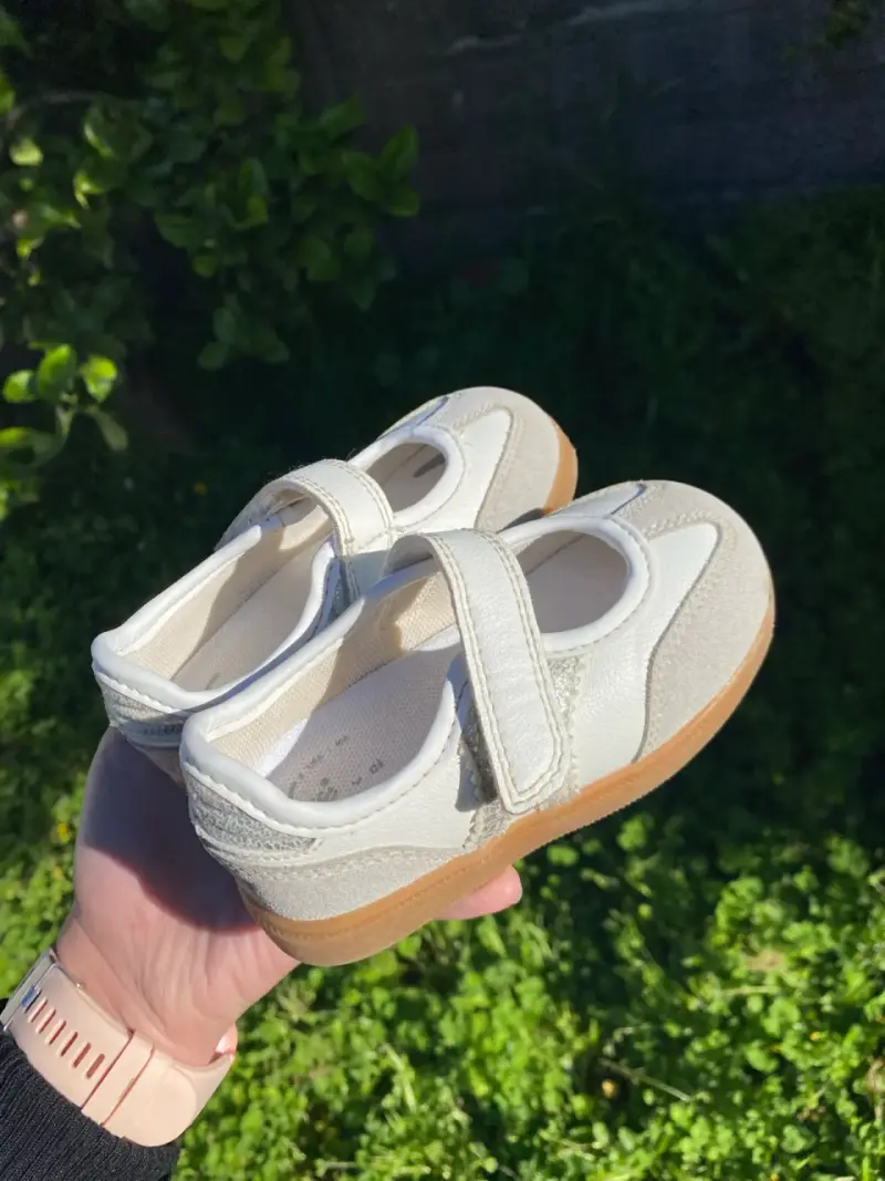 Zapatos de bebé blancos con velcro Colloky n22 - 4