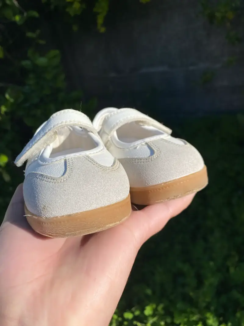 Zapatos de bebé blancos con velcro Colloky n22 - 5