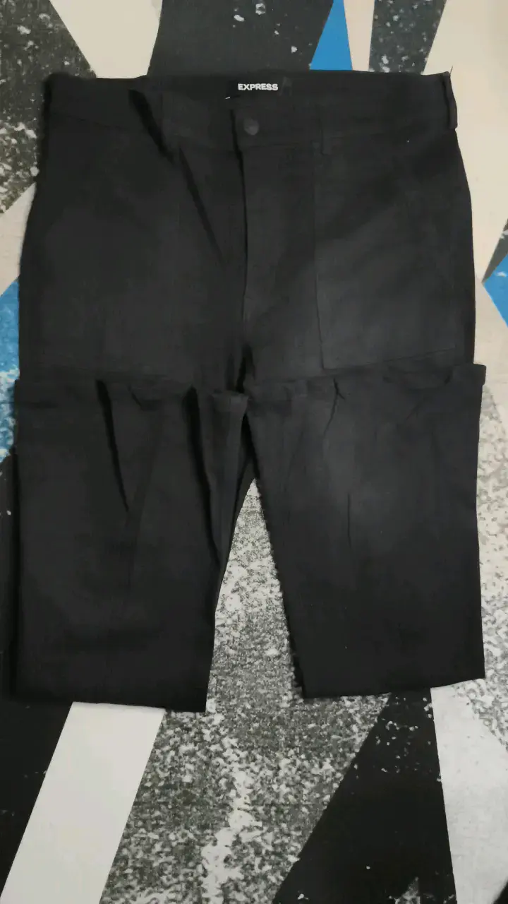 Pantalones negros acampanados Express - 2