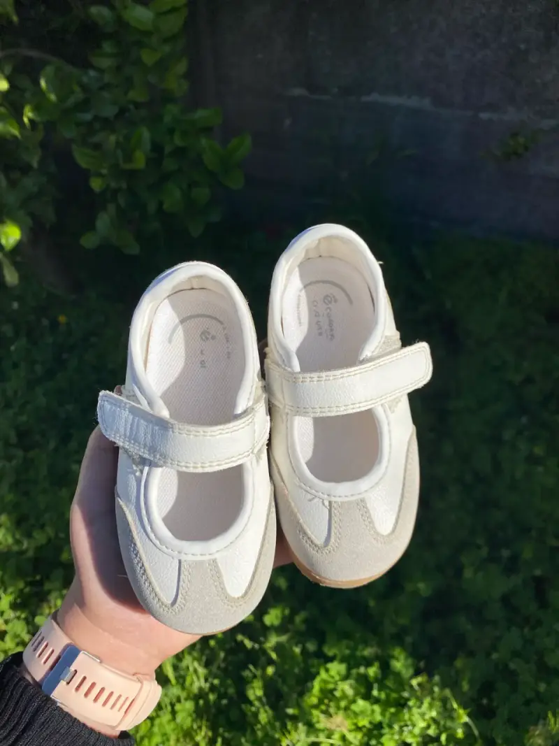 Zapatos de bebé blancos con velcro Colloky n22 - 6
