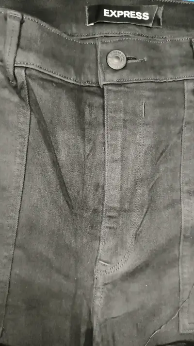 Pantalones negros acampanados Express - miniatura 3
