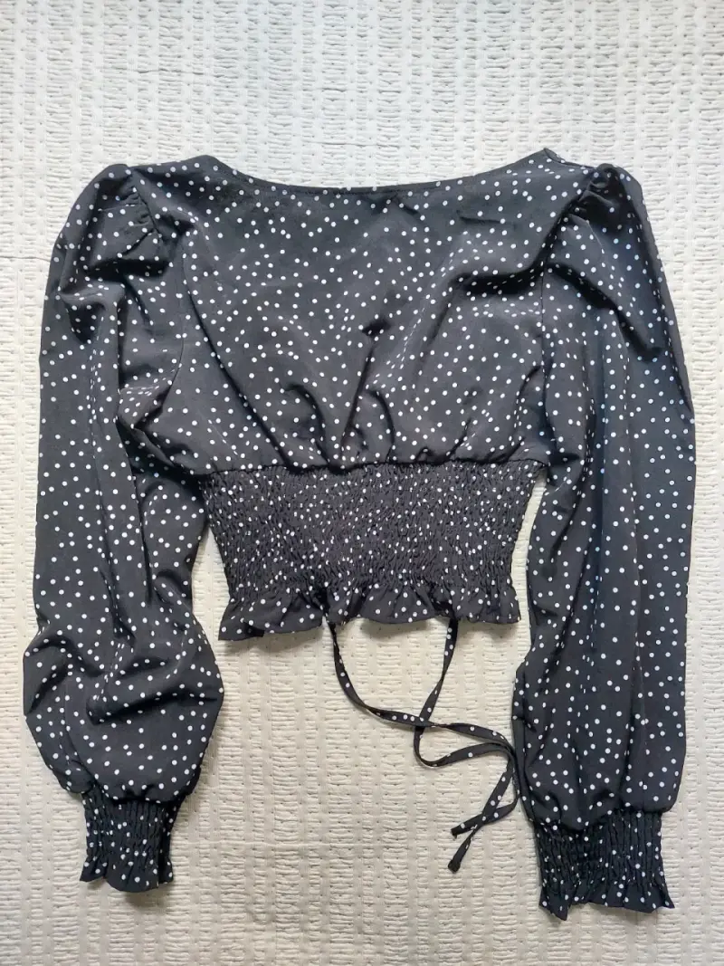 Blusa de lunares Shein manga larga - 2
