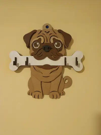 Perchero de pared con diseño de perro - miniatura 1