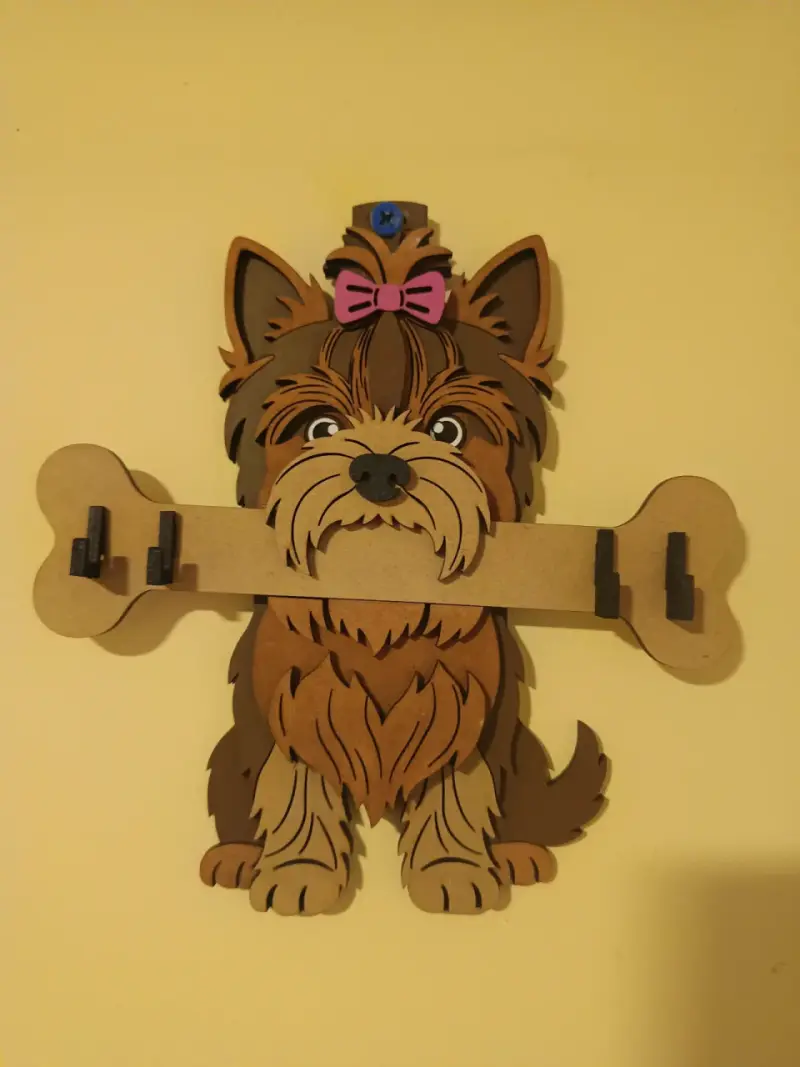 Perchero de pared con diseño de perro - 2