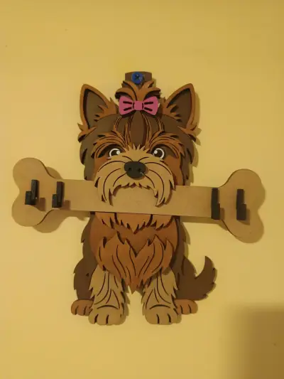 Perchero de pared con diseño de perro - miniatura 2
