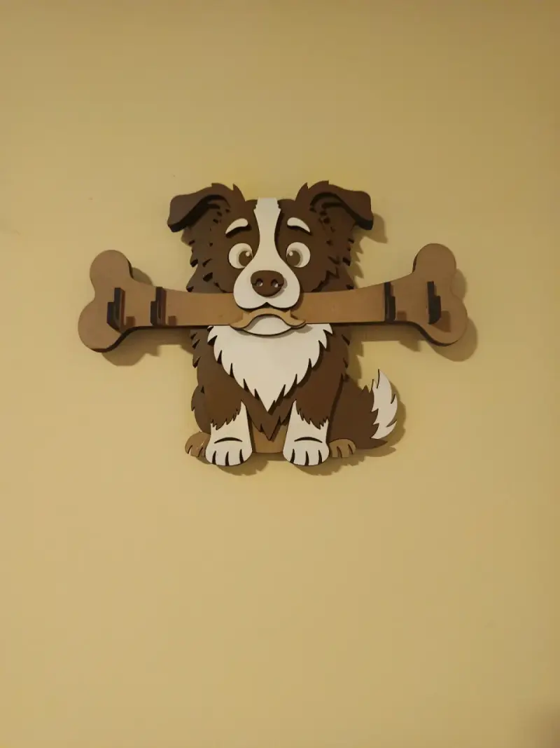 Perchero de pared con diseño de perro - 4