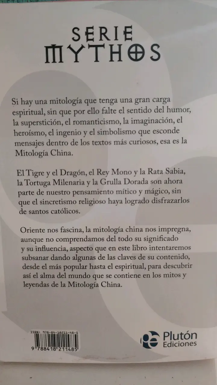 Libro Mitología China La Luz de Oriente - 2