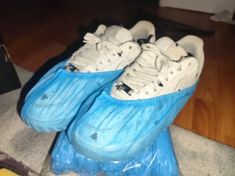 Cubrezapatos desechables azules paquete de 10 - 3