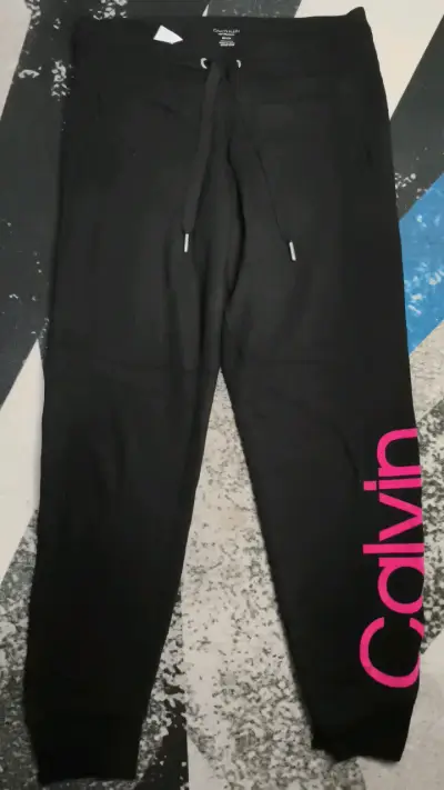 Pantalones deportivos Calvin Klein negros - miniatura 1