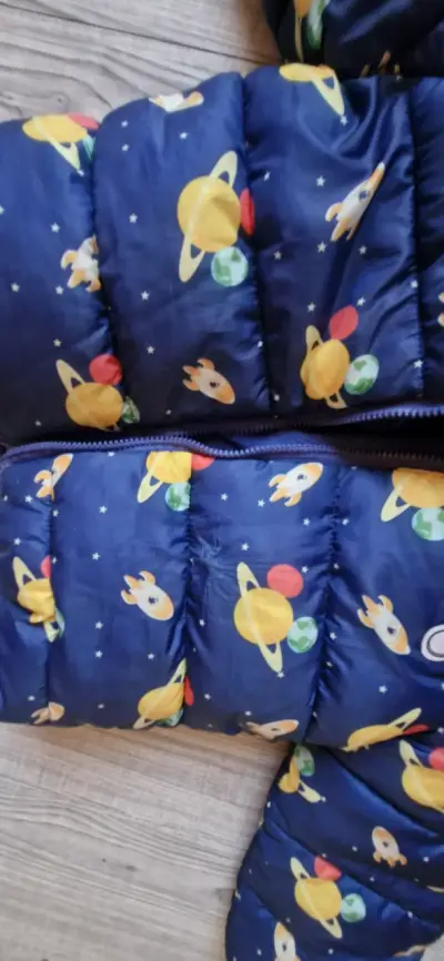 Chaqueta infantil Disney con capucha azul - miniatura 2