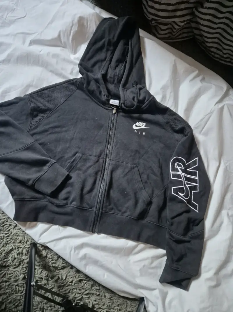 Polerón con capucha Nike Air negro para hombre