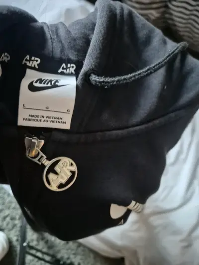 Polerón con capucha Nike Air negro para hombre - miniatura 2