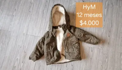 Chaqueta para bebé H&M 12 meses con capucha - miniatura 1