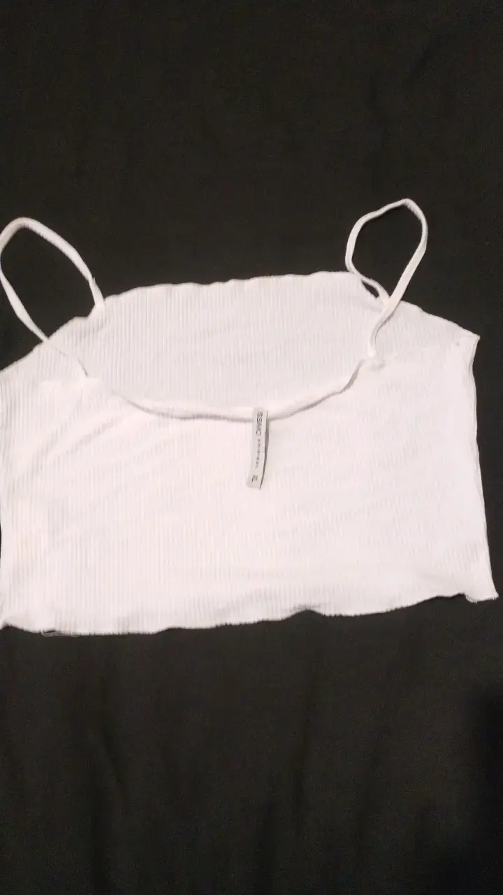 Top blanco de tirantes para mujer - 2