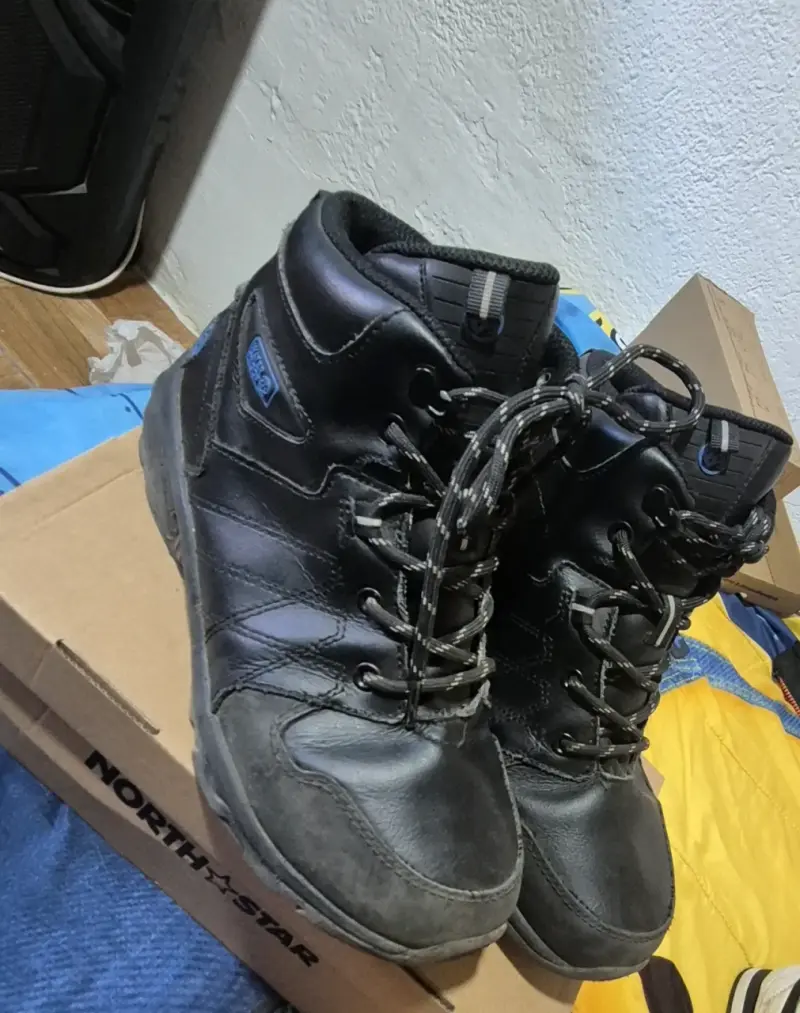 Botas de cuero negro bubblegumers para hombre