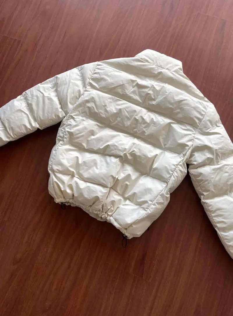 Chaqueta L puffer beige H&M NUEVA - 4