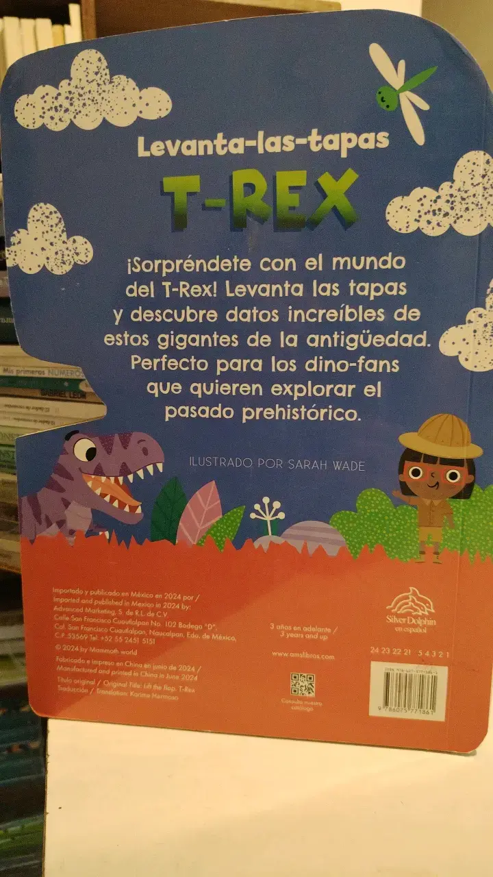 Libro infantil Levanta-las-tapas T-Rex - 4