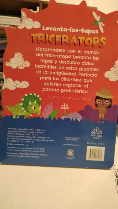 Libro infantil interactivo Triceratops - miniatura 3