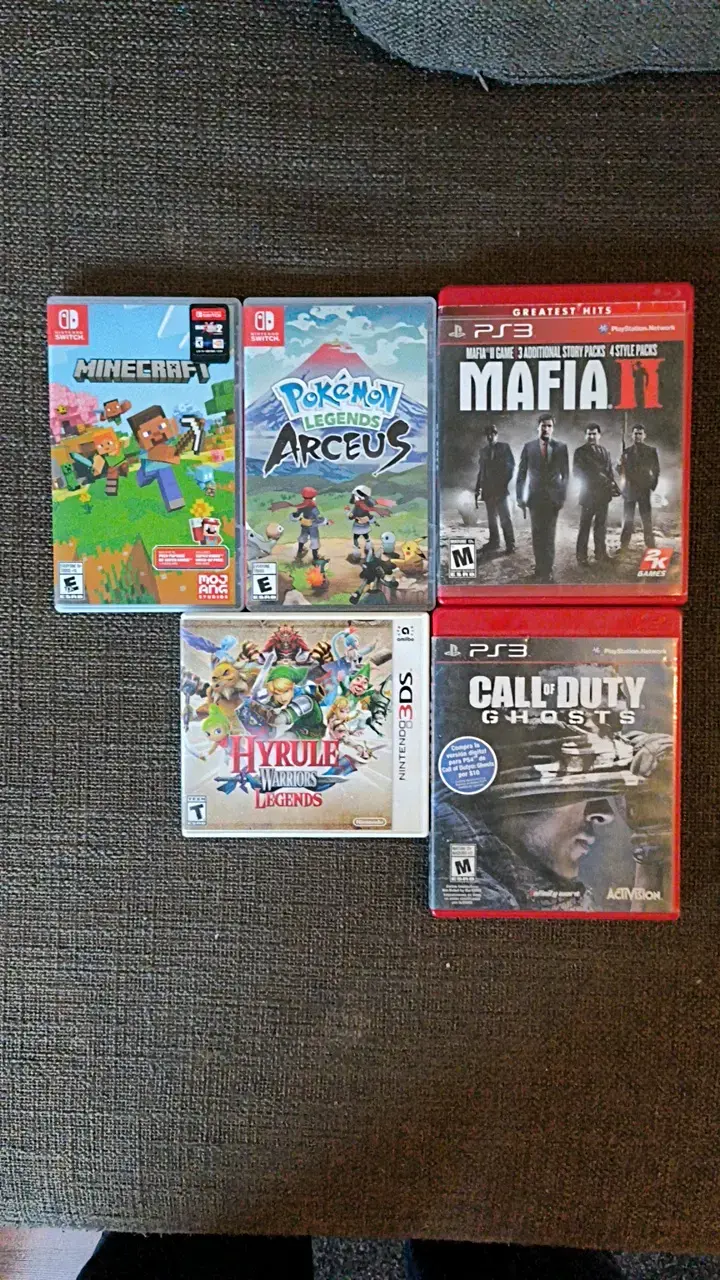 Lote de videojuegos para Nintendo Switch y PS3