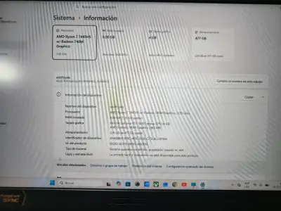 Laptop ASUS TUF Gaming A15 con AMD Ryzen 7 - miniatura 1