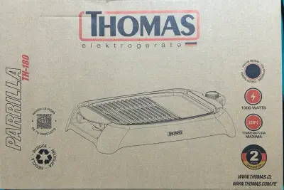 Parrilla Eléctrica Thomas TH-180 Negra - miniatura 1