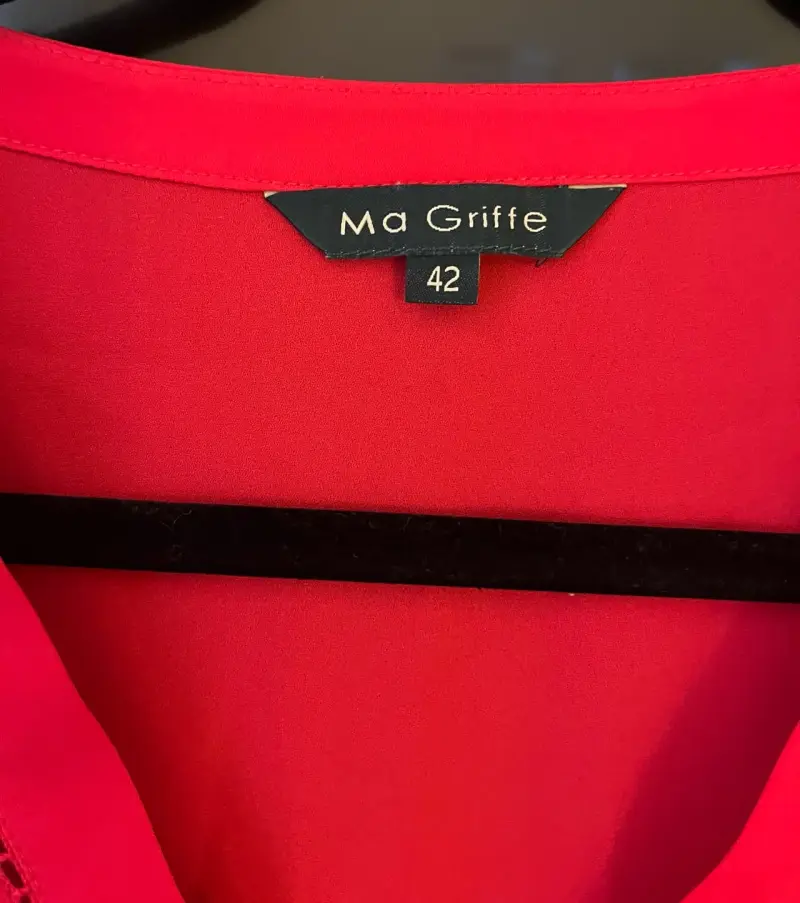 Blusa roja mujer Ma Griffe  manga corta - 2