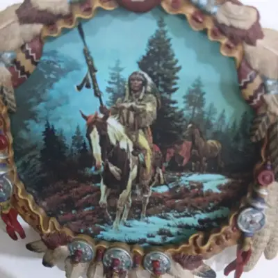 Plato decorativo Windrider con diseño indígena - miniatura 5