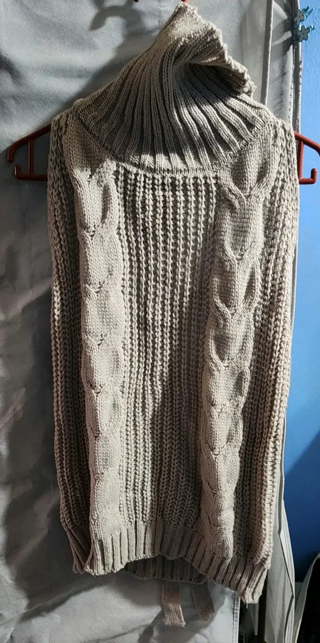 Vestido de punto gris sin espalda - 2