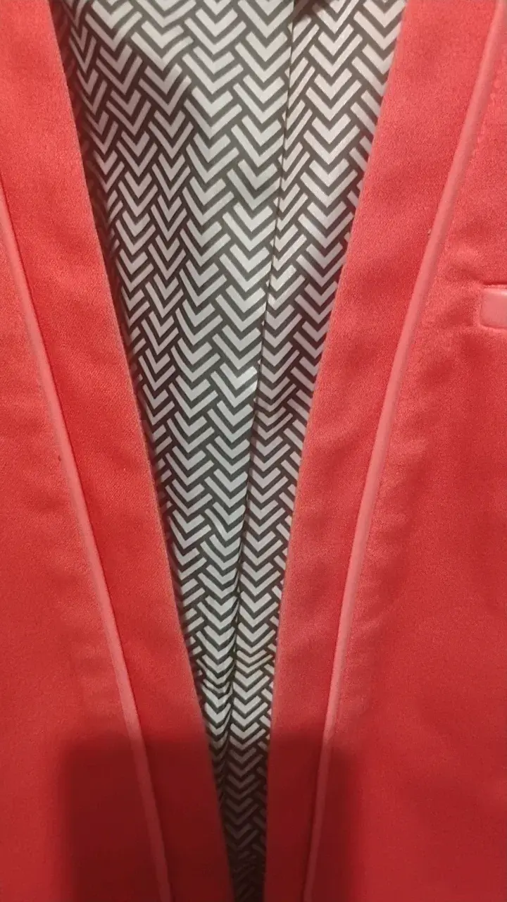 Blazer rojo para mujer talla 42 - 4