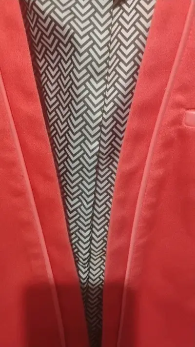 Blazer rojo para mujer talla 42 - miniatura 4
