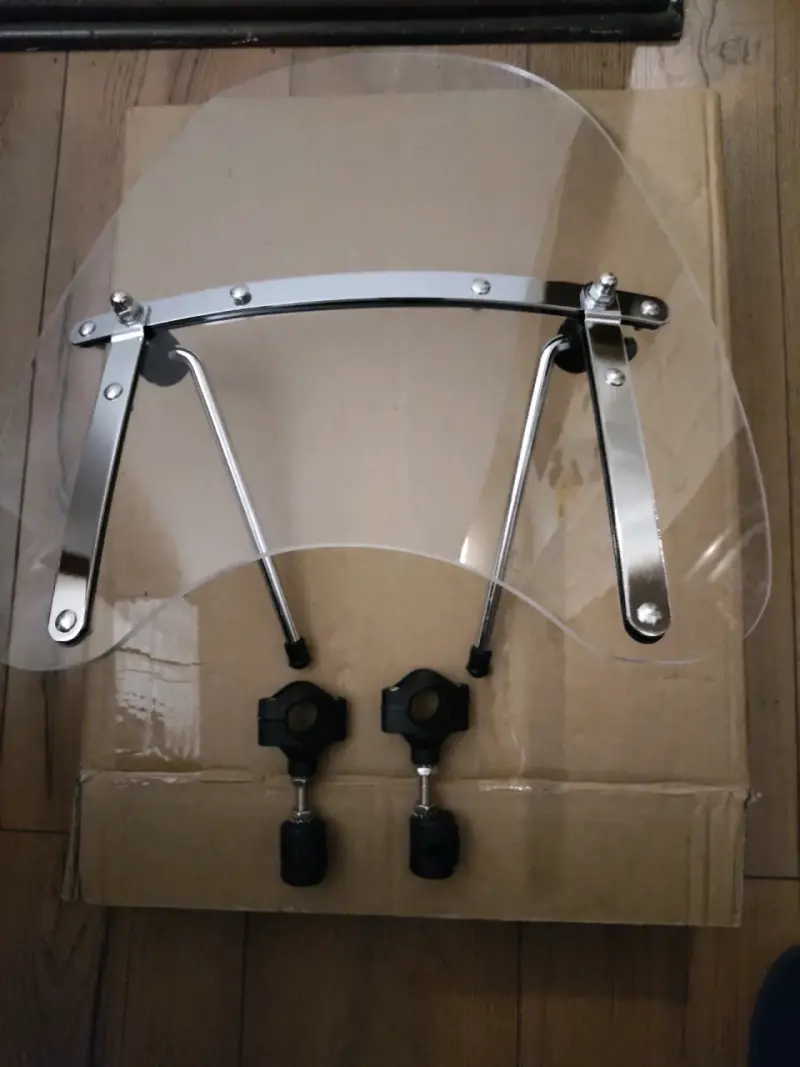 Parabrisas para motocicleta ajustable transparente - 2