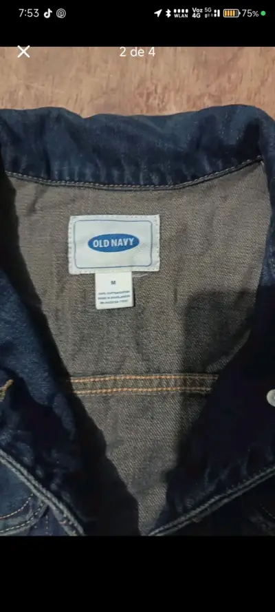 Chaqueta de mezclilla azul Old Navy - miniatura 2