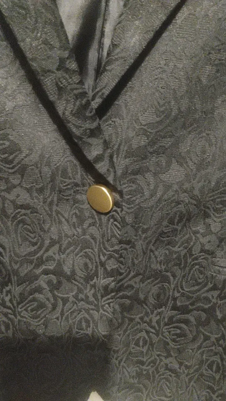 Blazer negro con diseño floral Alaniz - 3