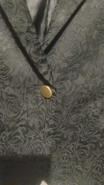 Blazer negro con diseño floral Alaniz - miniatura 3