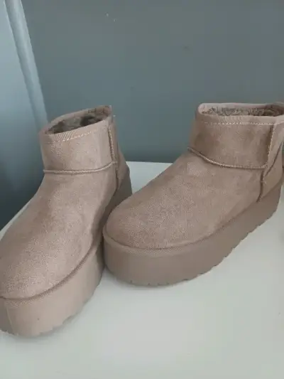 Botines de plataforma Chaladá color beige - miniatura 1