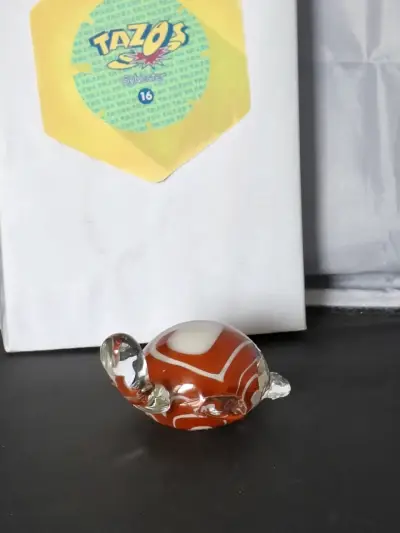 Figura vidrio decorativa forma de tortuga Murano - miniatura 1