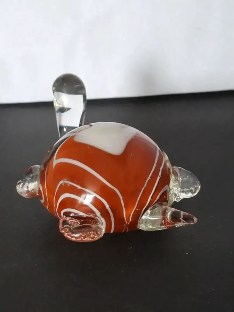 Figura vidrio decorativa forma de tortuga Murano - 3
