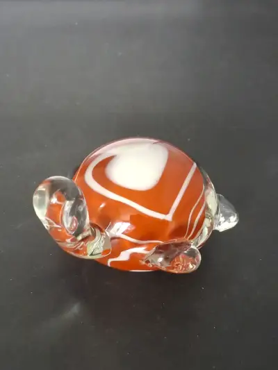 Figura vidrio decorativa forma de tortuga Murano - miniatura 4