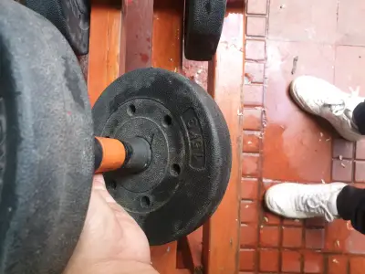 Set de pesas ajustables con discos de 15 kg - miniatura 2