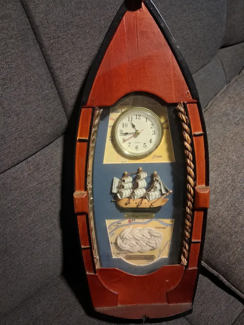 Adorno náutico en forma de barco para restaurar