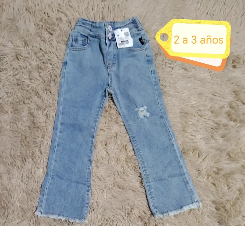 Jeans de mezclilla para niños 2 a 3 años