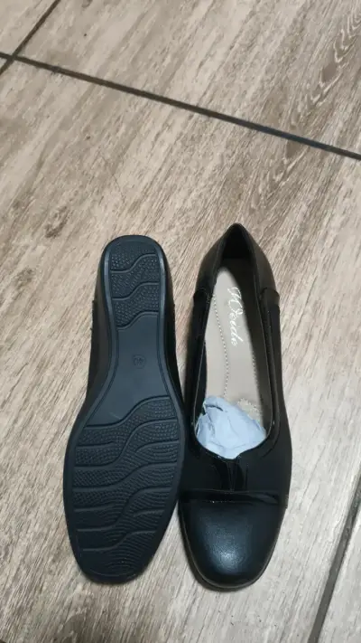 Zapatos planos negros de mujer cómodos - miniatura 3