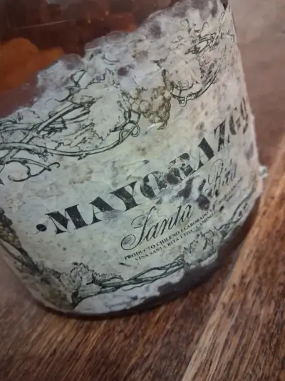 Botella Damajuana antigua Mayorazgo Santa Rita - miniatura 4