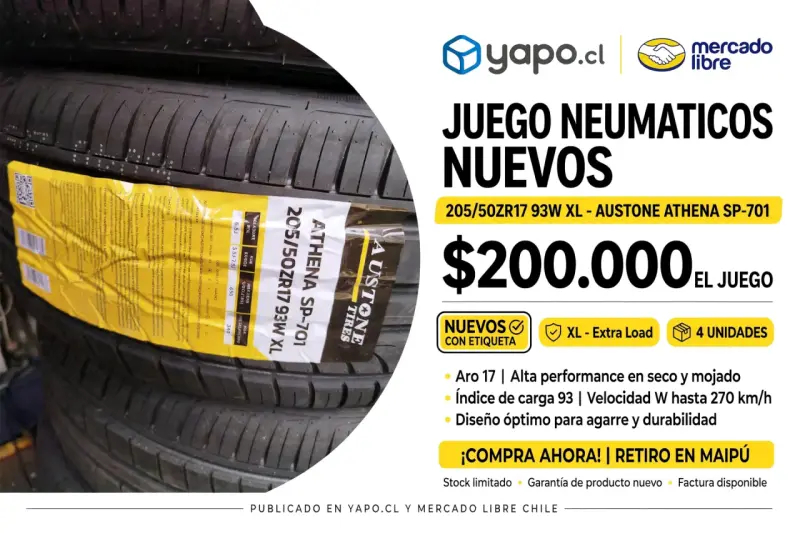 Juego de neumáticos nuevos Austone Athena SP-701 205/50ZR17