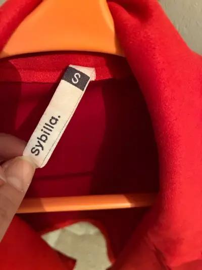 Chaqueta de gamuza roja Sybilla para mujer - miniatura 2