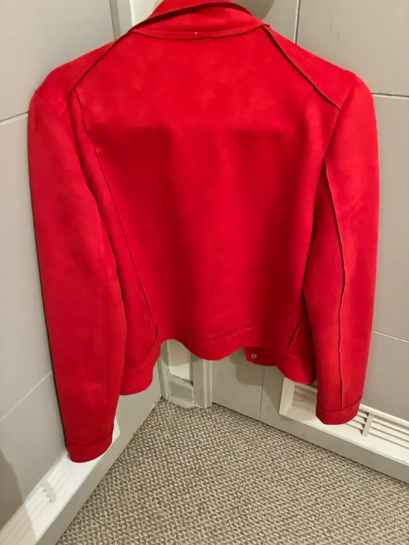 Chaqueta de gamuza roja Sybilla para mujer - 4